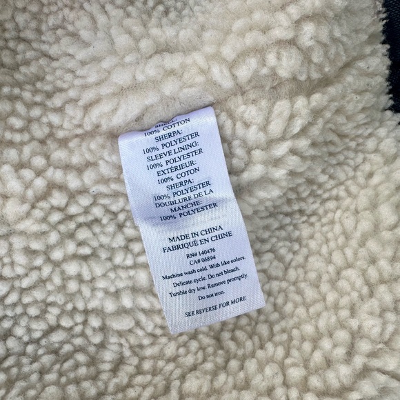 Faherty Timberline Organic Cotton Primaloft Trucker Jean Jacket Washed Sherpa, L - Picture 13 of 13